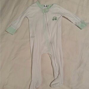 Magnolia Baby Mint Green and White Golf Onesie